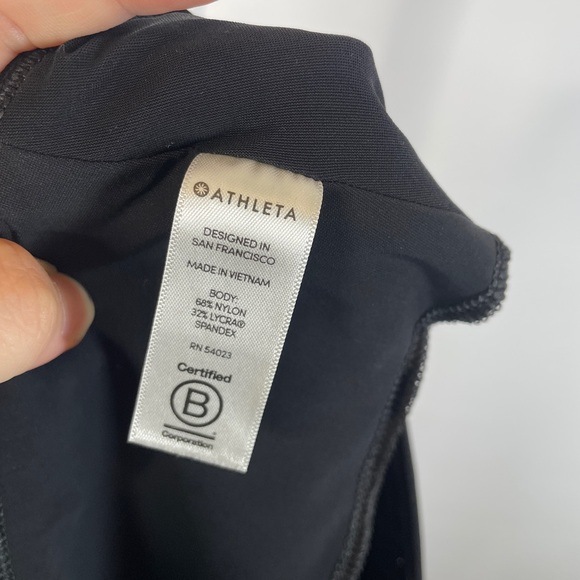 Athleta | Meridian Wide Leg Pants Side Stripes High Rise Black White Size Small - Picture 9 of 10